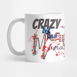Crazy American Mom, gift for mom, Mothers day gift, Mug